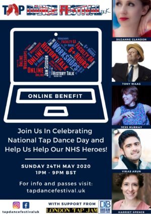 Tap Dance Festival UK Online Benefit Sunday 24th May 2020